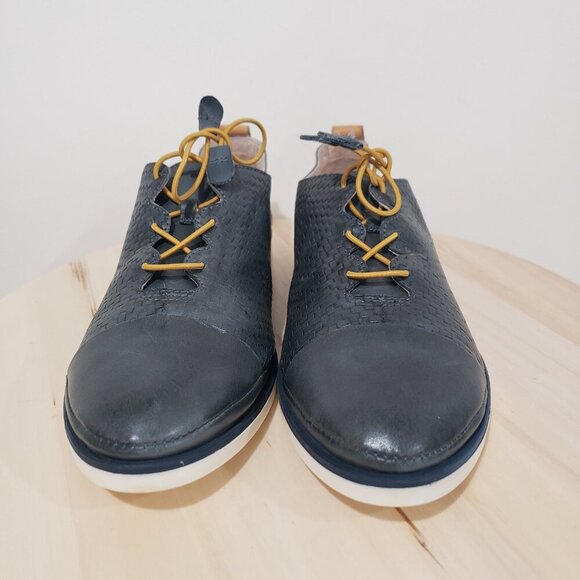 Pikolinos Oxford Shoes Women's Size 41 Navy Blue Lace up Classic Casual Academia - Picture 5 of 13